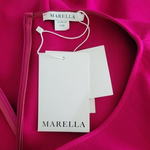 MARELLA ariel fuchsia dress. Made in Italy - Picture 7 of 12